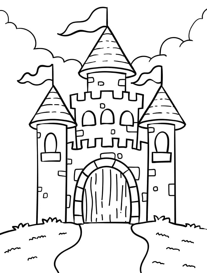 Kostenloses Schloss Bild ausmalbilder