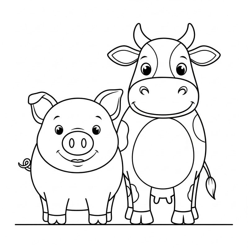 Kostenloses Schwein-Bild ausmalbilder