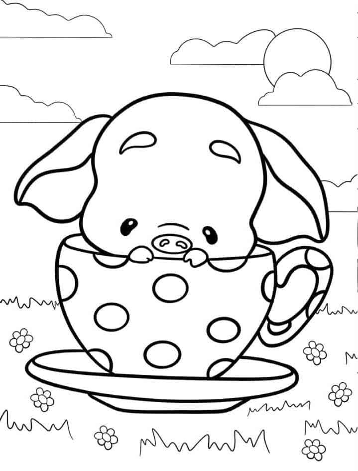 Kostenloses Schwein ausmalbilder