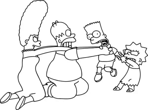 Kostenloses Simpsons Bild ausmalbilder