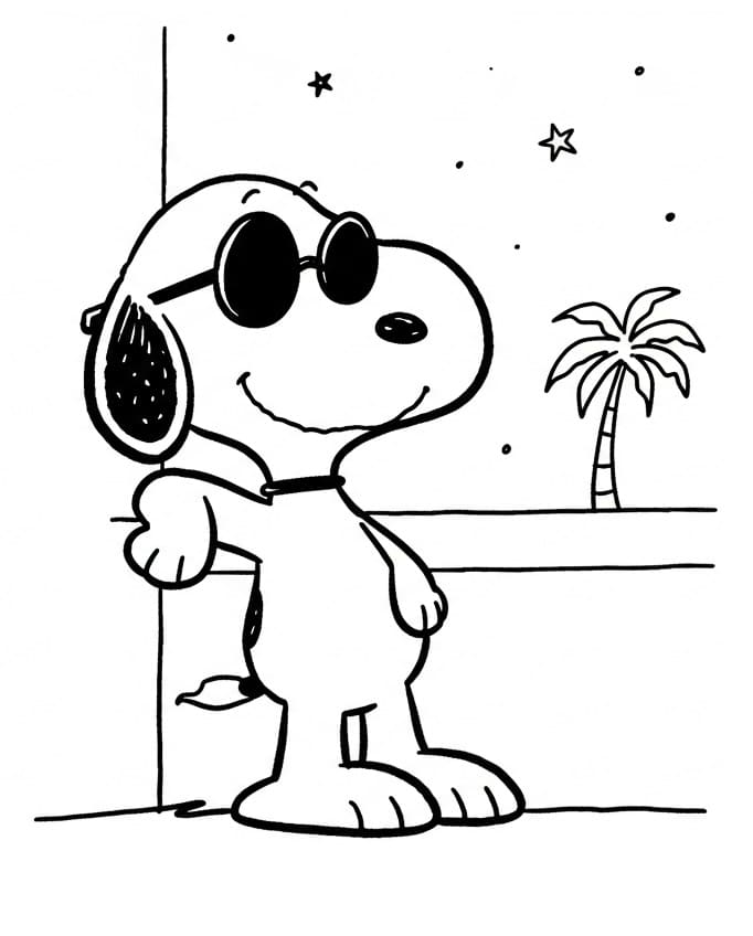 Kostenloses Snoopy Bild ausmalbilder