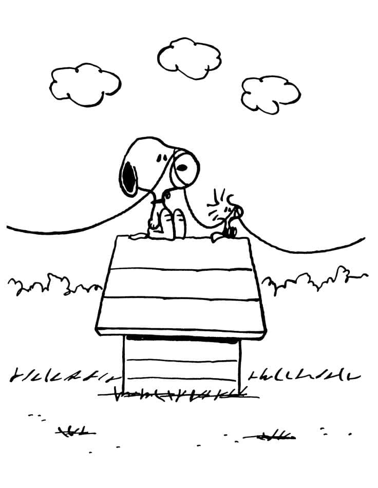 Kostenloses Snoopy Motiv ausmalbilder