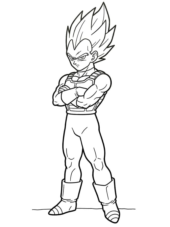 Kostenloses Vegeta Bild ausmalbilder