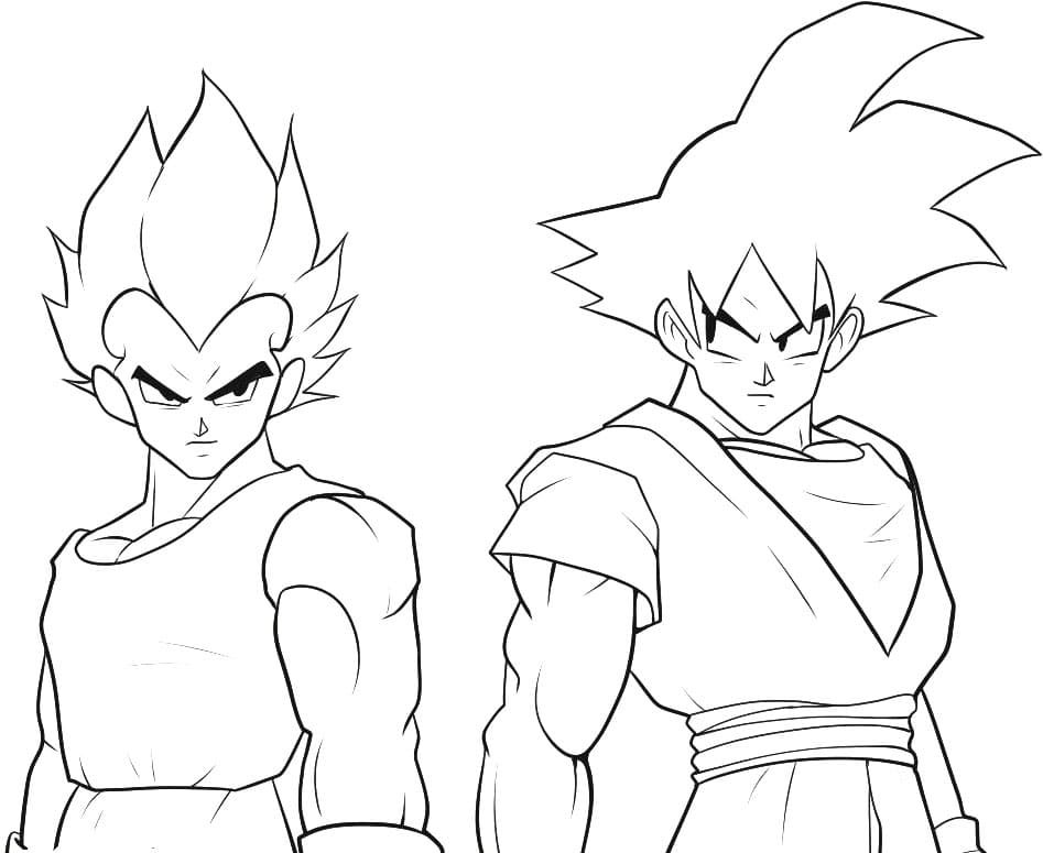 Kostenloses ausdruckbares Vegeta Ausmalbild ausmalbilder