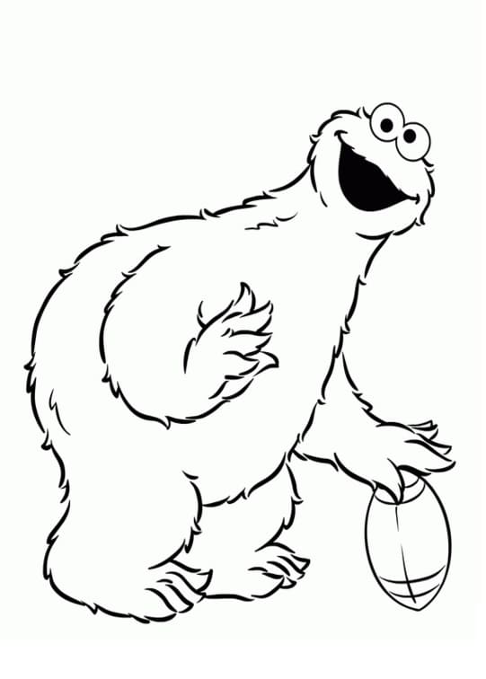 Krümelmonster für 2-jährige Kinder ausmalbilder