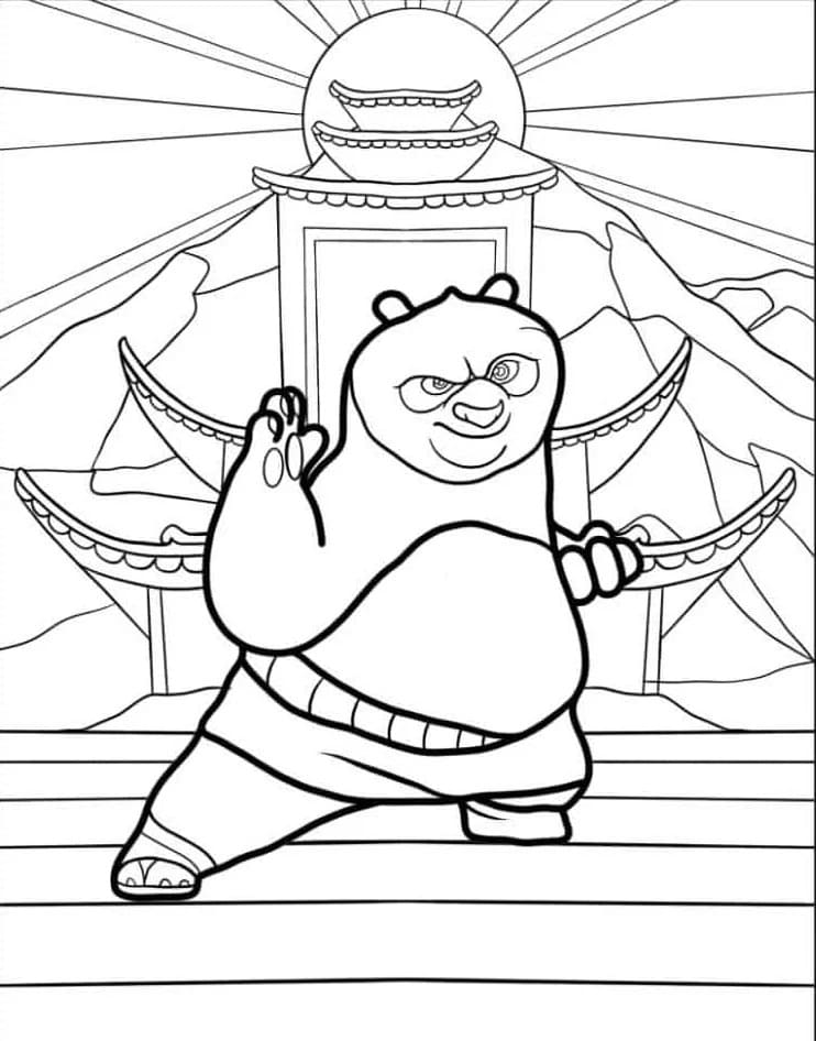 Kung Fu Panda Bild ausmalbilder