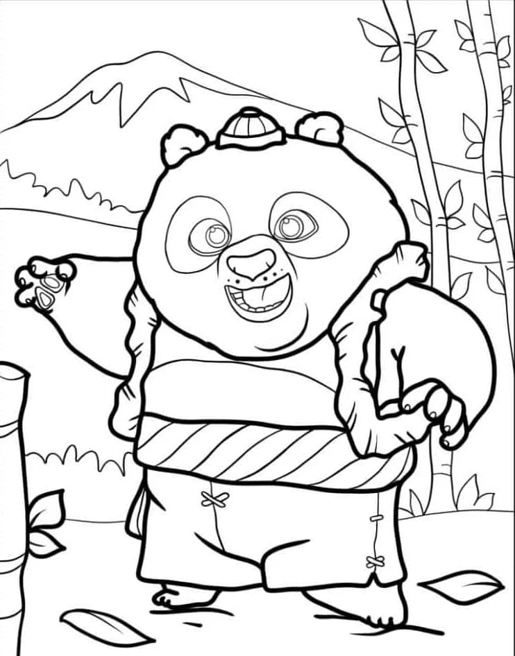 Kung Fu Panda für Kinder ausmalbilder