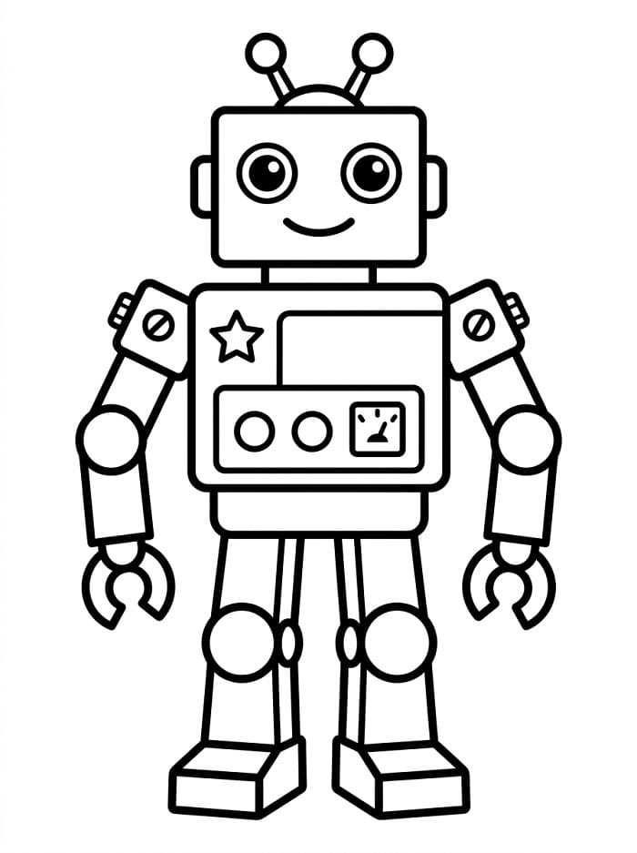 Roboter ausmalbilder