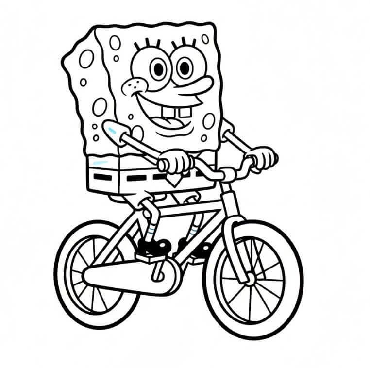 Lächelnder Spongebob ausmalbilder