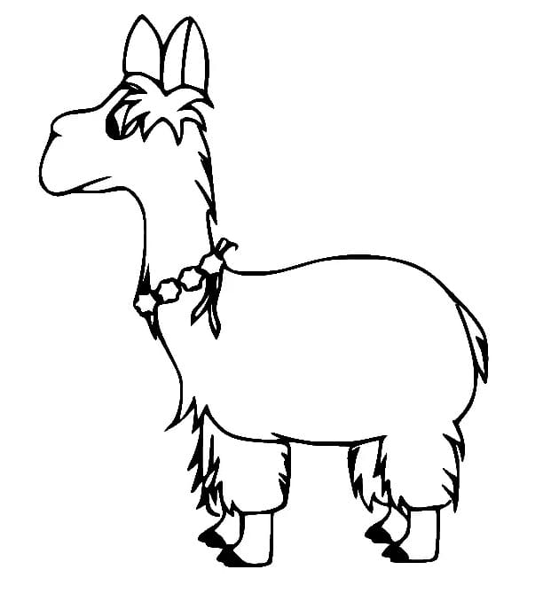 Lama für 1-jährige Kinder ausmalbilder