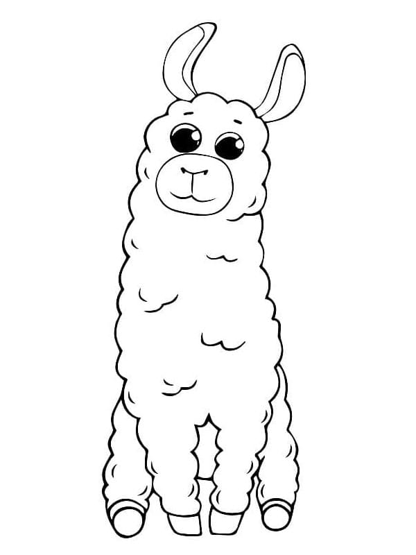 Lama für Kinder ausmalbilder