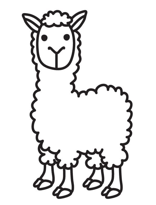 Lama gratis ausmalbilder