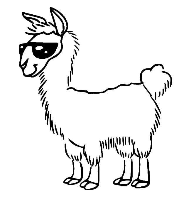 Lama kostenlos ausmalbilder