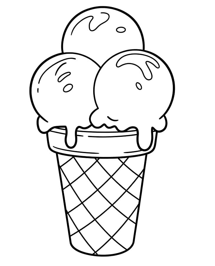 Leckeres Eis ausmalbilder