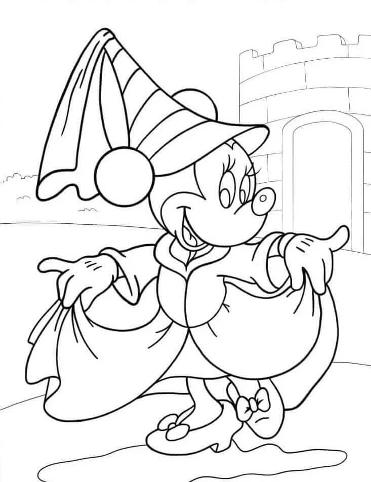 Leichte Minnie Maus ausmalbilder