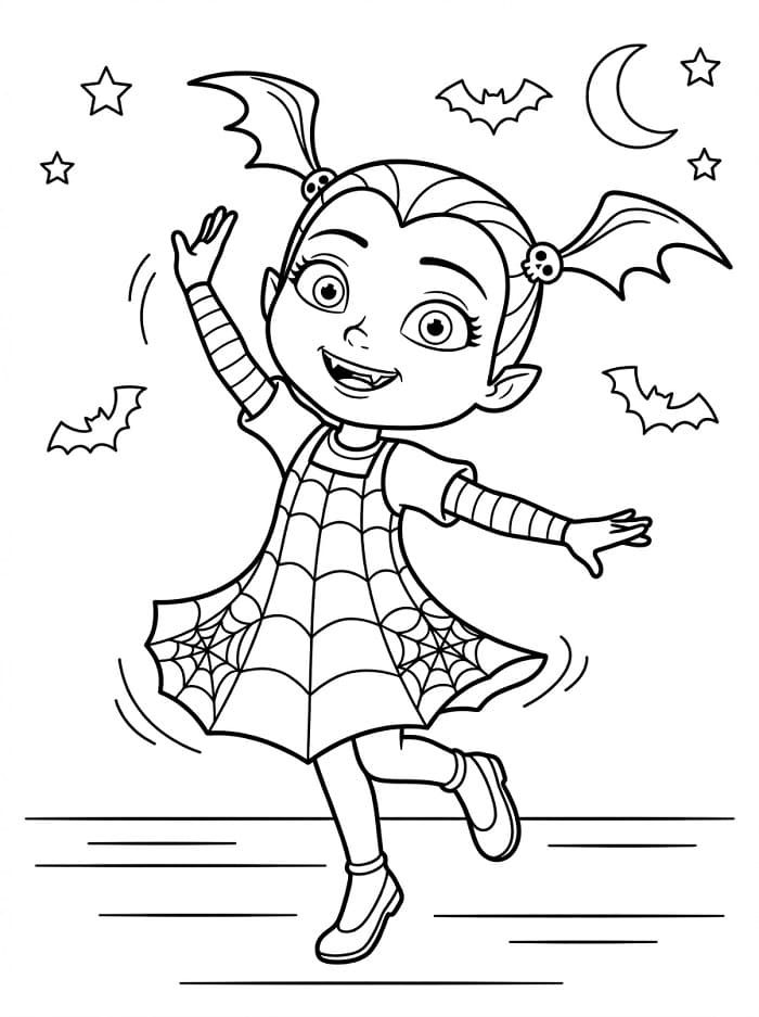Leichte Vampirina ausmalbilder