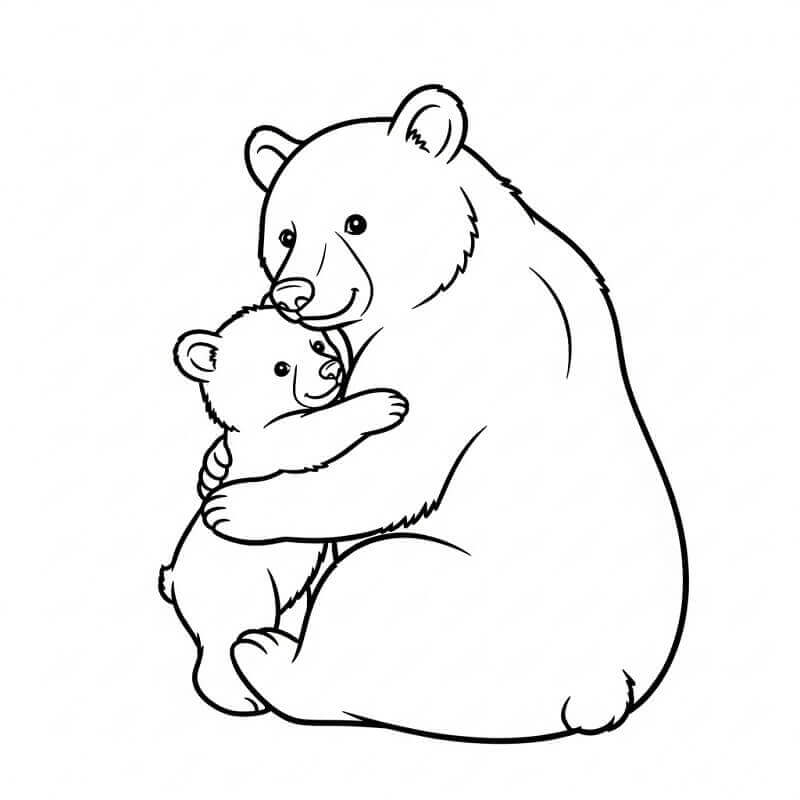 Leichter Bär ausmalbilder