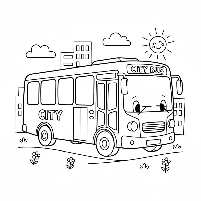 Busse ausmalbilder