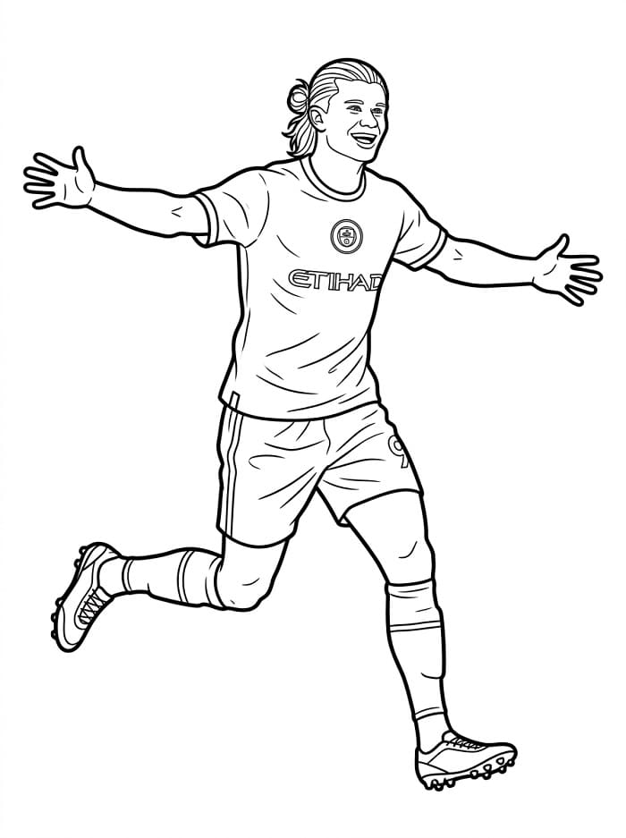 Leichter Erling Haaland ausmalbilder