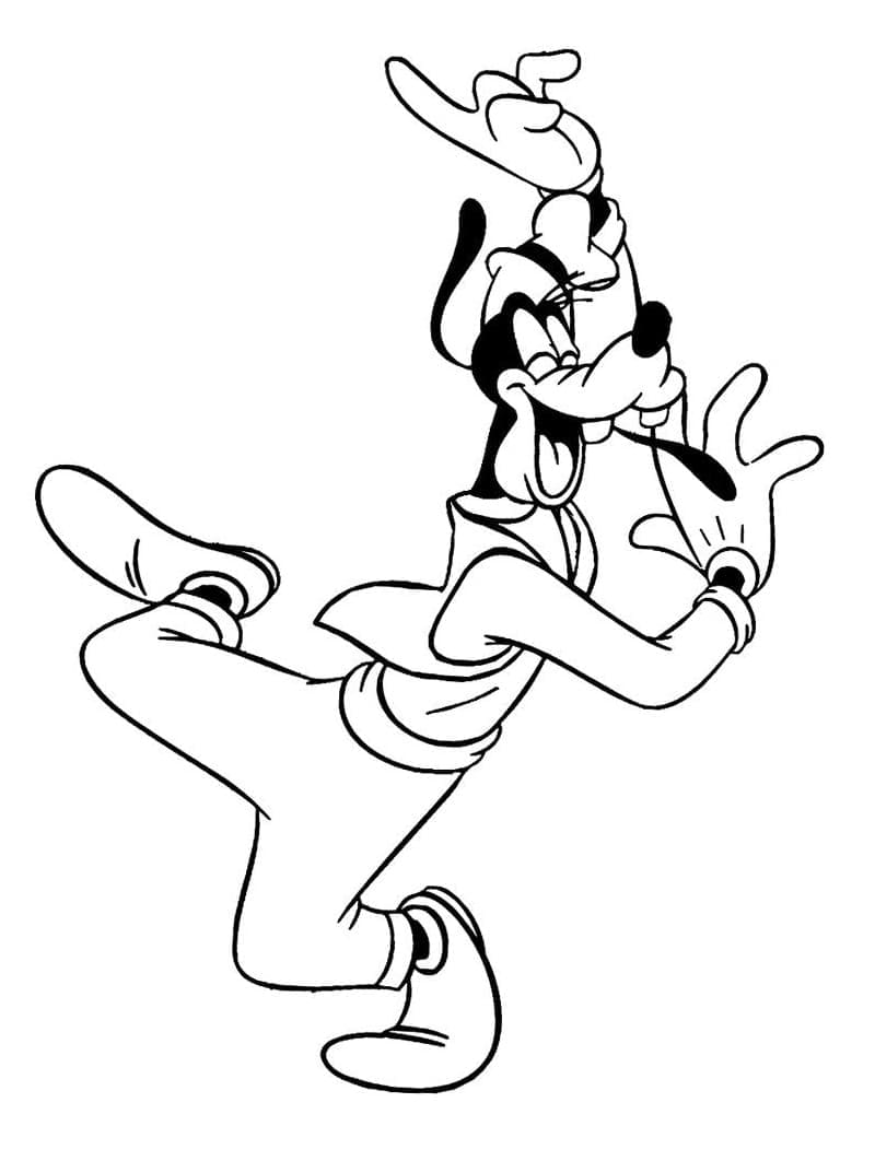 Leichter Goofy ausmalbilder