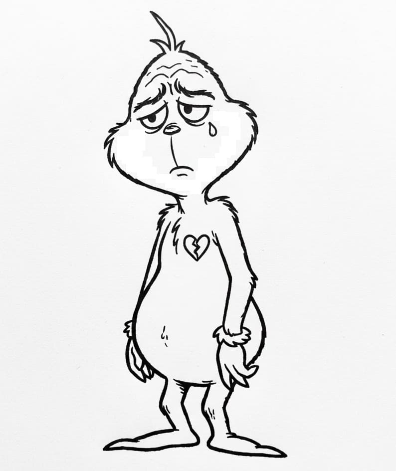 Leichter Grinch ausmalbilder