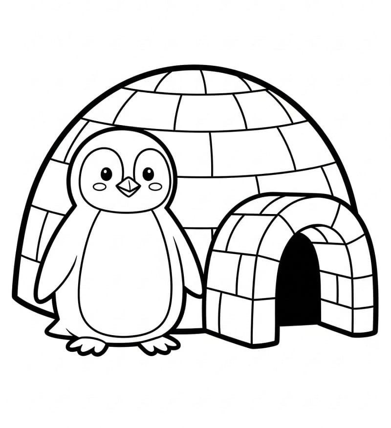 Leichter Pinguin ausmalbilder