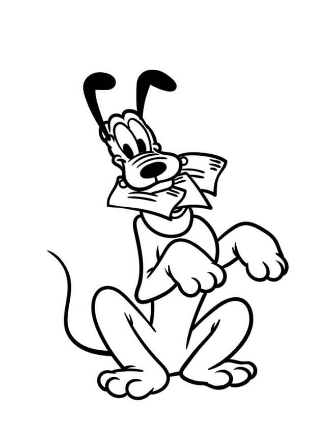 Leichter Pluto ausmalbilder