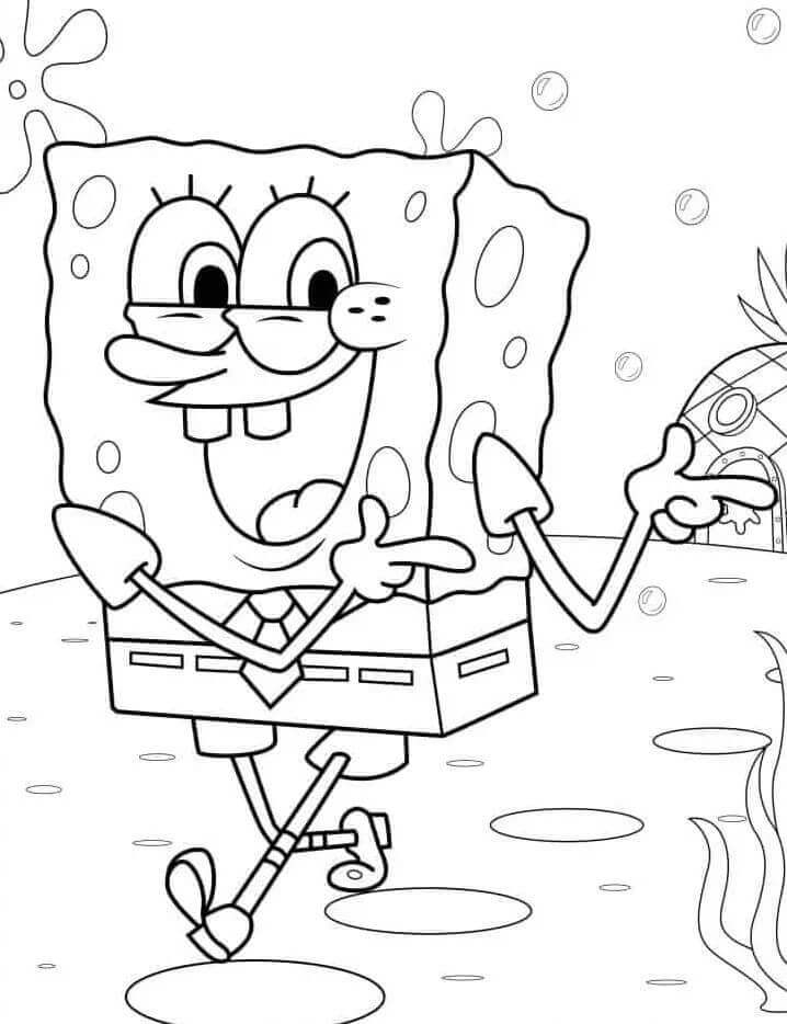 Leichter Spongebob ausmalbilder