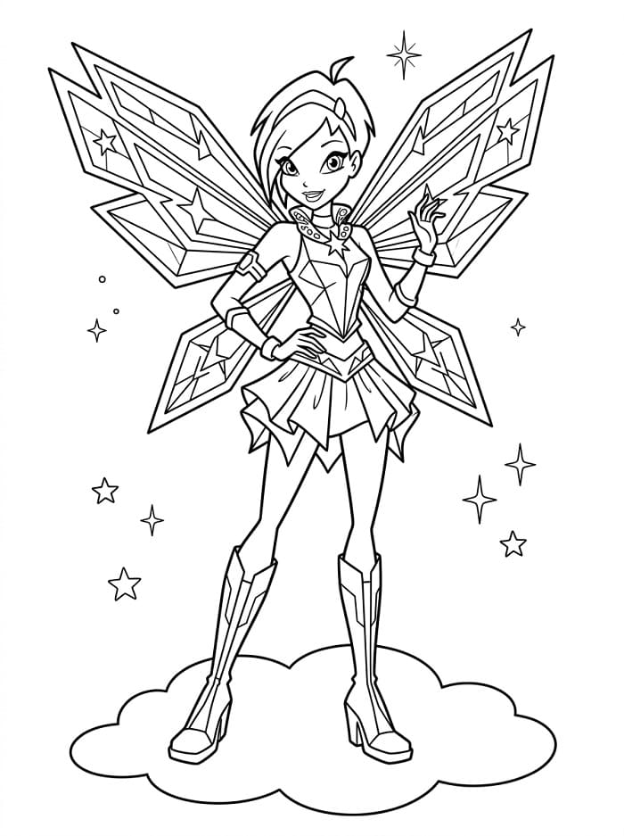 Leichter Winx Club ausmalbilder