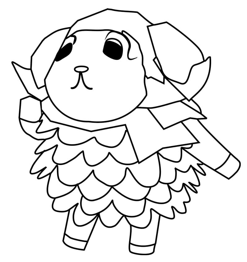 Leichtes Animal Crossing ausmalbilder