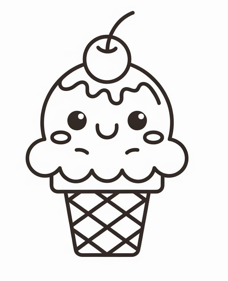 Leichtes Eis ausmalbilder