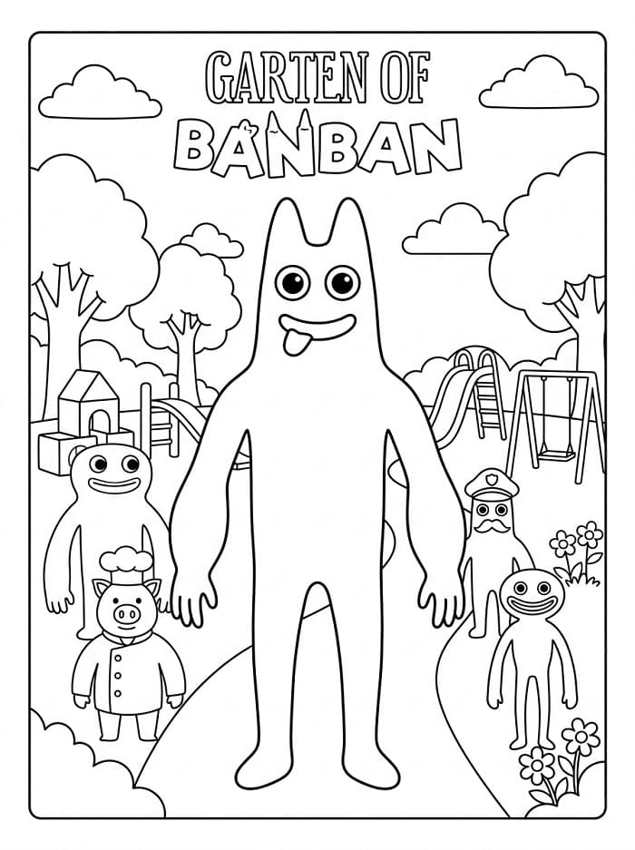 Garten of Banban ausmalbilder