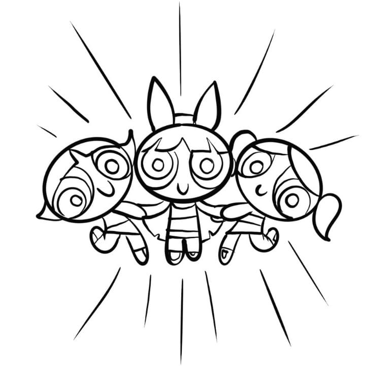 Liebenswerte Powerpuff Girls ausmalbilder