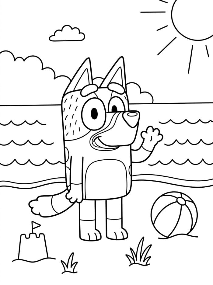Bluey ausmalbilder