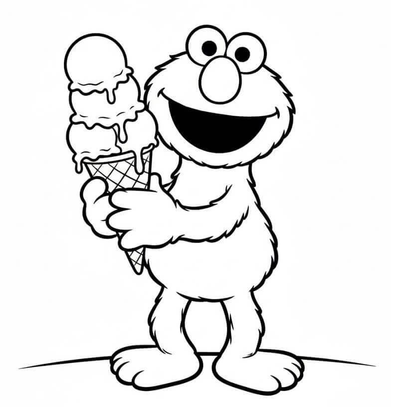 Liebenswerter Elmo ausmalbilder