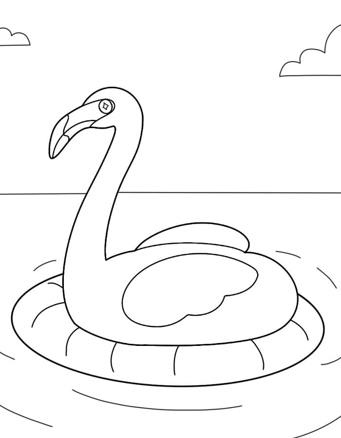 Liebenswerter Flamingo ausmalbilder