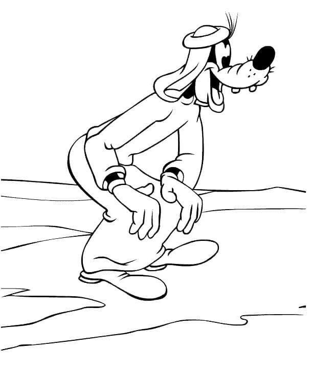 Liebenswerter Goofy ausmalbilder