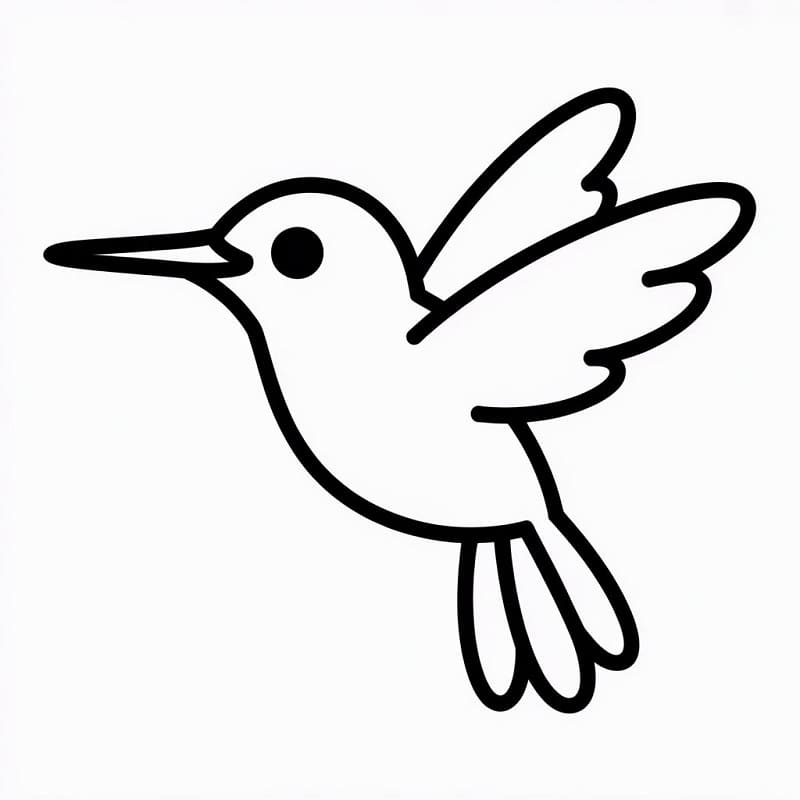 Liebenswerter Kolibri ausmalbilder