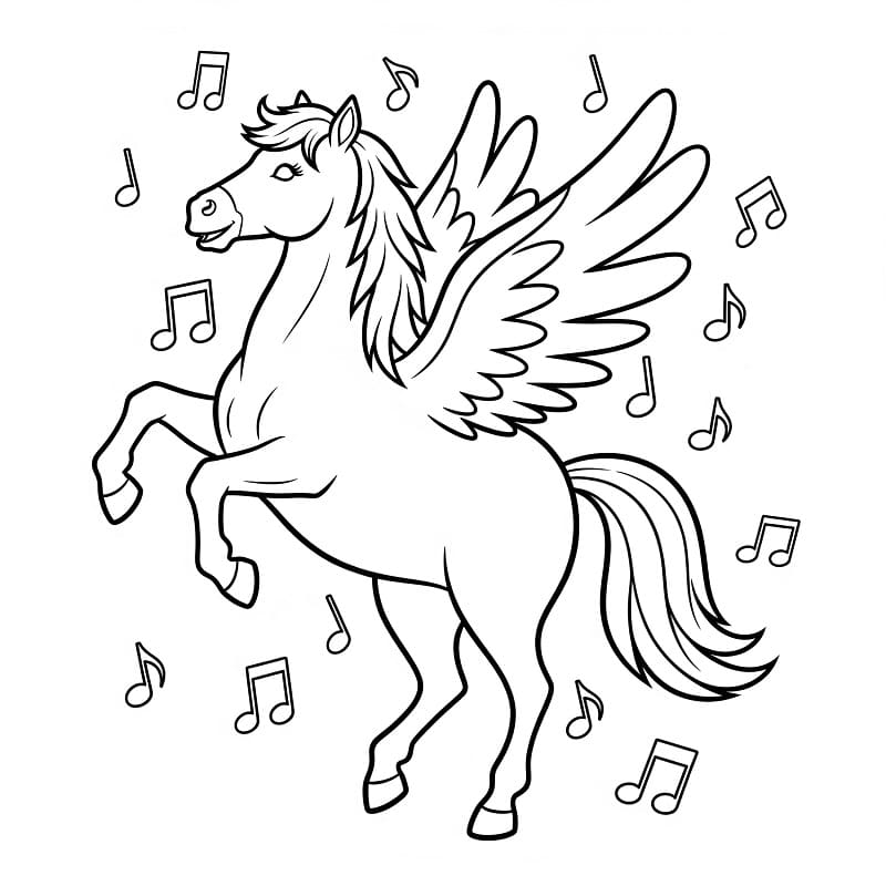 Pegasus ausmalbilder