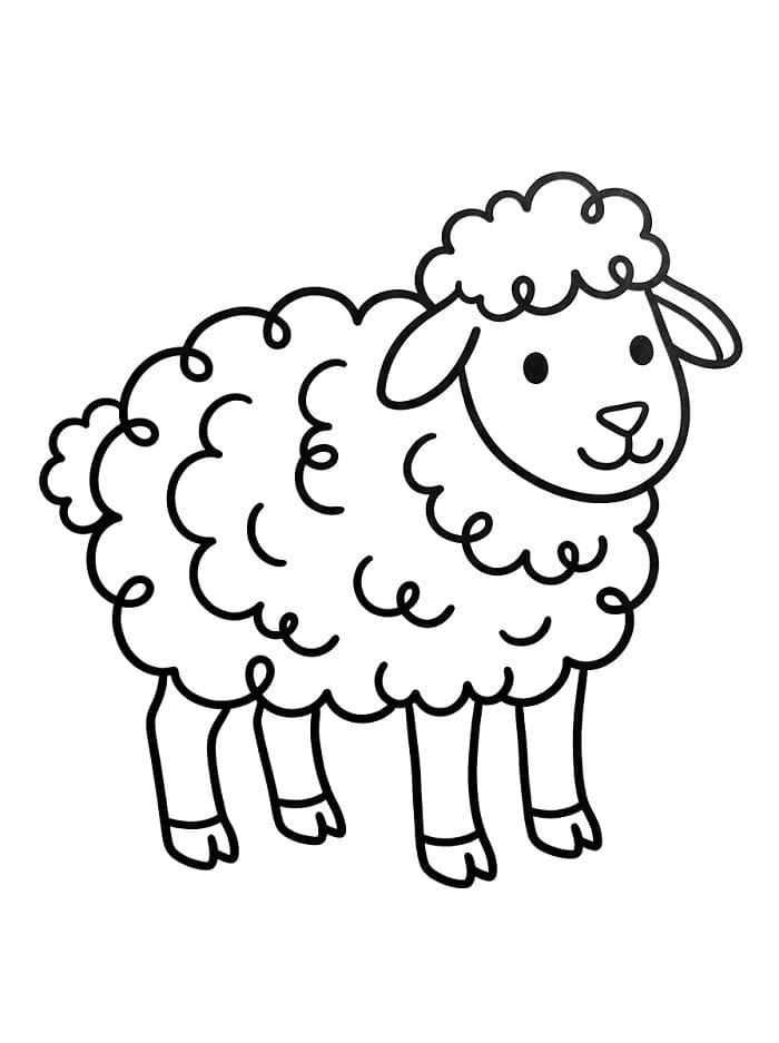 Liebenswertes Schaf ausmalbilder
