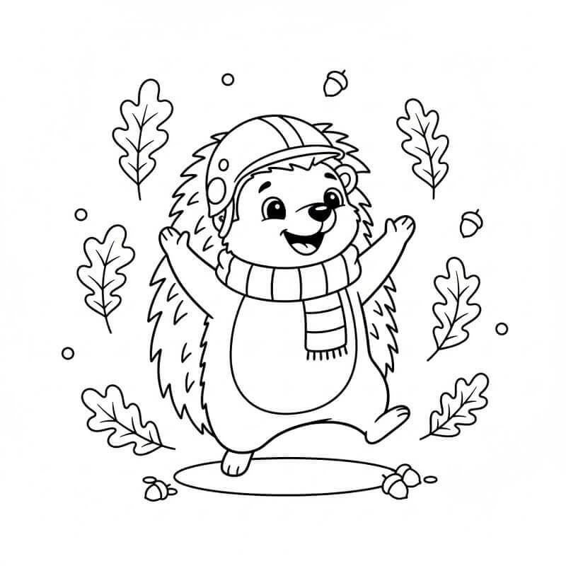 Liebevoller Igel ausmalbilder