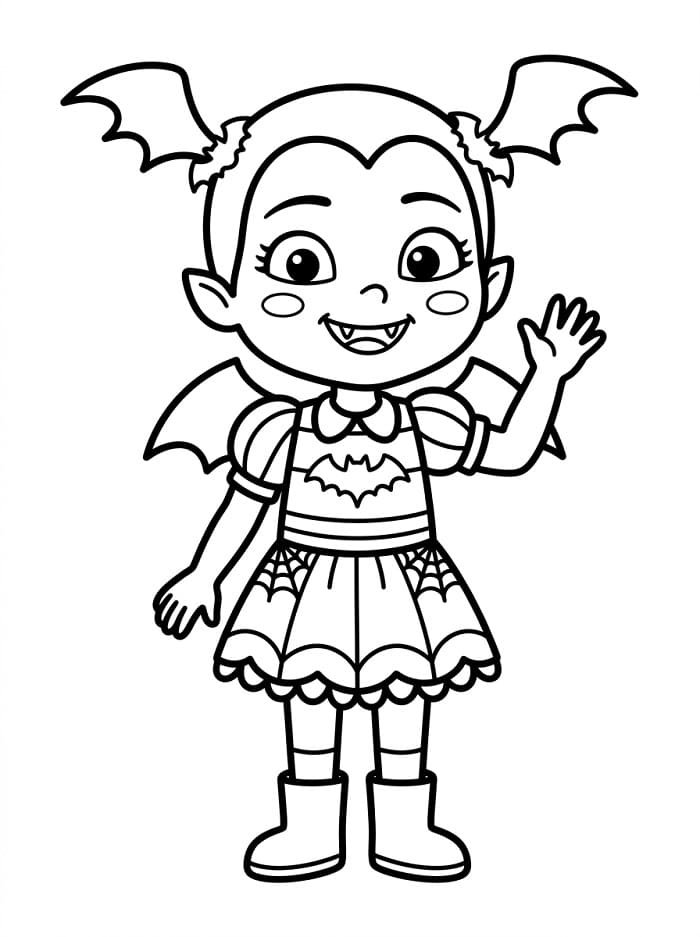 Liebliche Vampirina ausmalbilder