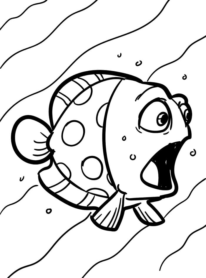 Lieblicher Fisch ausmalbilder