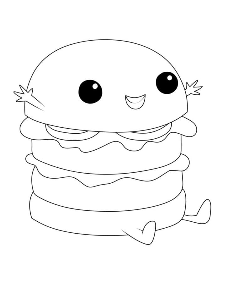 Lieblicher Hamburger ausmalbilder