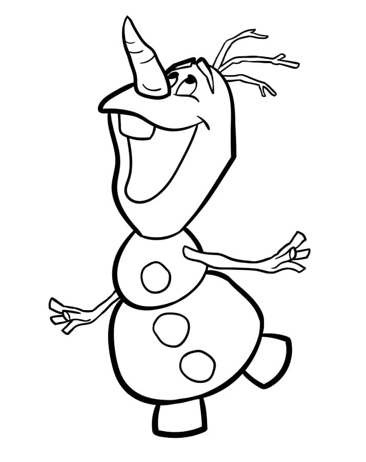 Lieblicher Olaf ausmalbilder