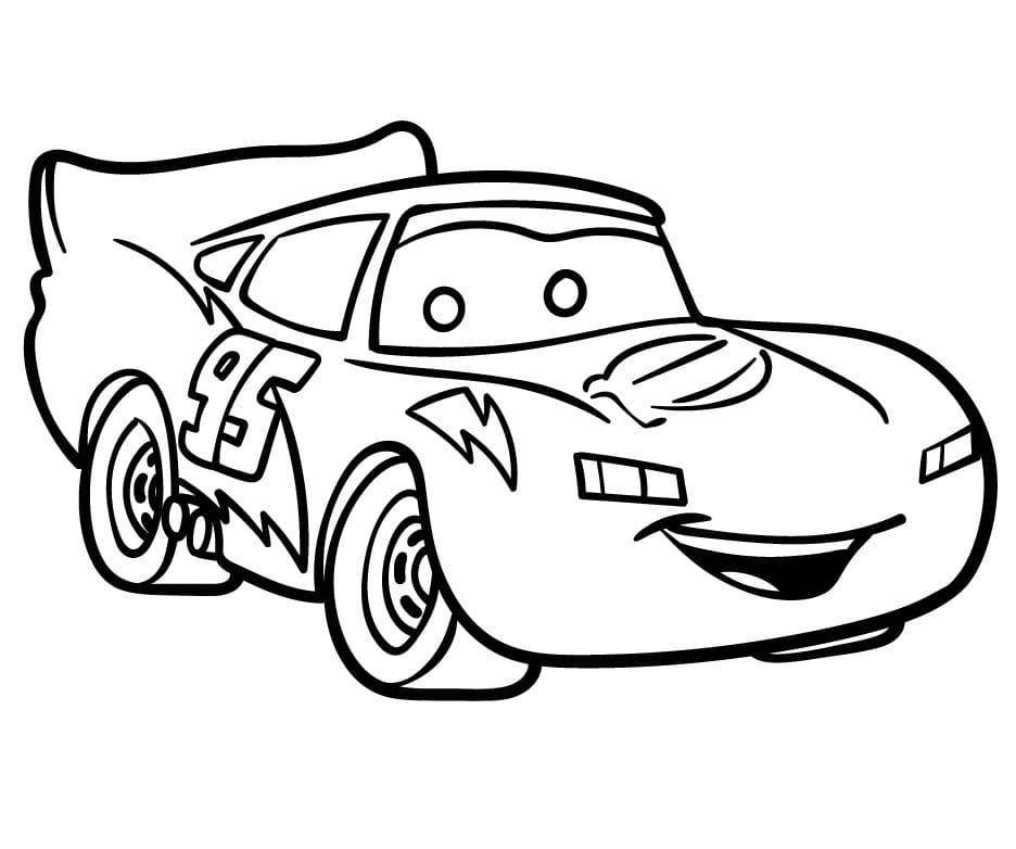 Lightning McQueen aus Cars ausmalbilder