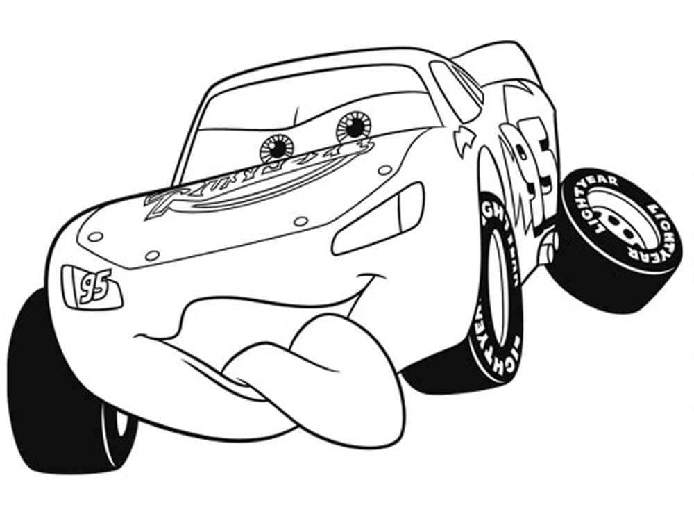 Lightning McQueen für 2-jährige Kinder ausmalbilder