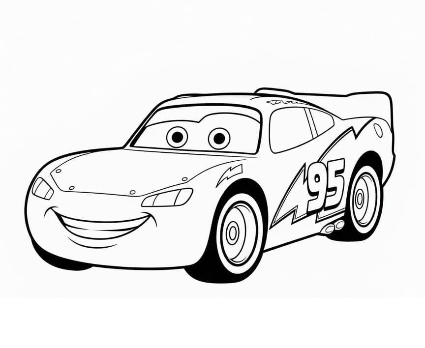 Lightning McQueen für Kinder ausmalbilder