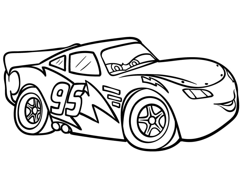 Lightning McQueen in Disney ausmalbilder