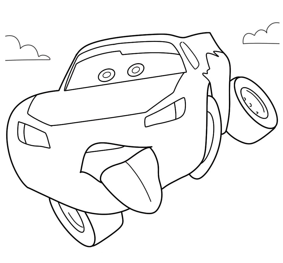 Lightning McQueen kostenlos ausmalbilder